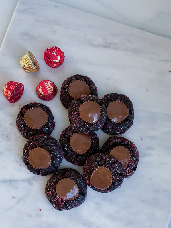 Chocolate Peanut Butter Blossoms